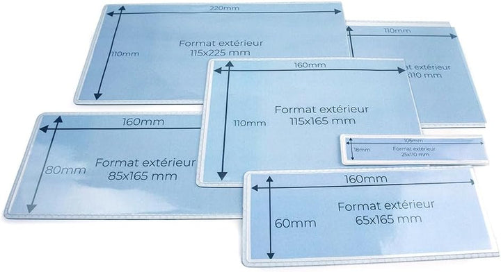 5 Stück magnetische Klarsichthüllen A4 21 x 29,7 cm Format A4 210*297mm, Format A4 210*297mm