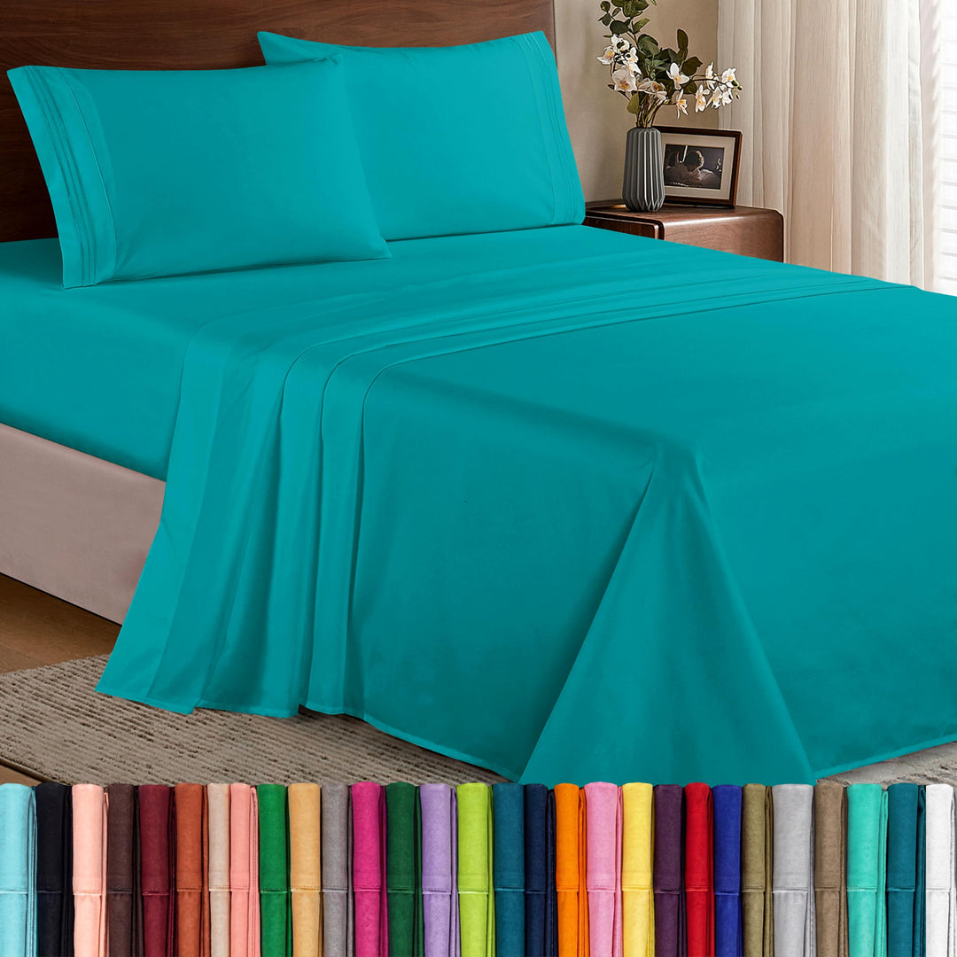 Elegant Comfort Bettwäsche-Set, luxuriös, weich, Fadenzahl 1500, ägyptische Qualität, Knitter- und l
