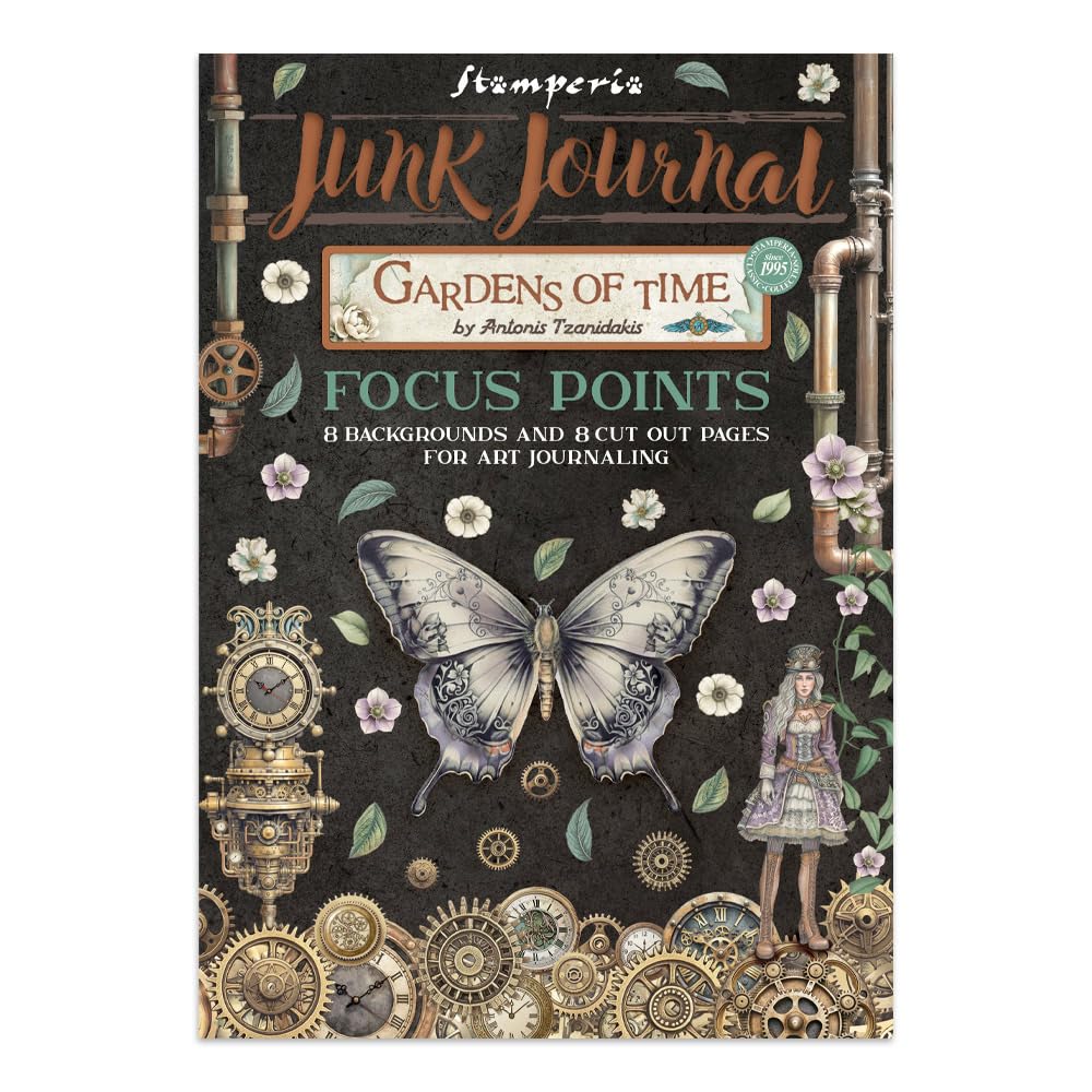 Stamperia - Junk Journal Stickers, Cut-Outs, and Backgrounds for Scrapbooks, Albums, Card Making, Bu