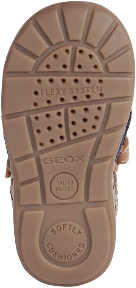 Geox B Kaytan A Lauflernschuhe, 19 EU Caramel Navy