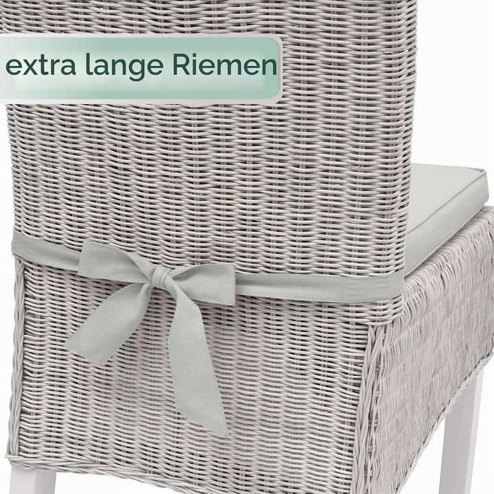 Beautissu Pia 4er Set Stuhlkissen 40x45 cm - Sitzkissen Outdoor Gartenstuhlkissen, Garten Sitzpolste