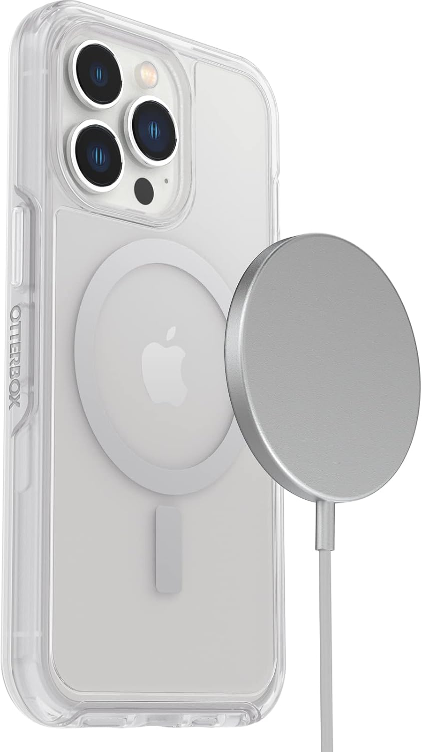 OtterBox Symmetry+ transparente Hülle für iPhone 13 Pro für MagSafe, stossfest, sturzsicher, schütze