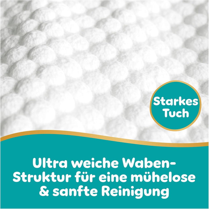 Pampers Aqua Soft Touch Baby-Feuchttücher, 18 Packungen mit 48 Feuchttüchern = 864 Baby-Feuchttücher