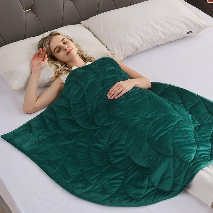 Cottonblue 3,2 kg gewichtete Schossdecke für Erwachsene, 104 x 135 cm, gemütliche, luxuriöse gewicht