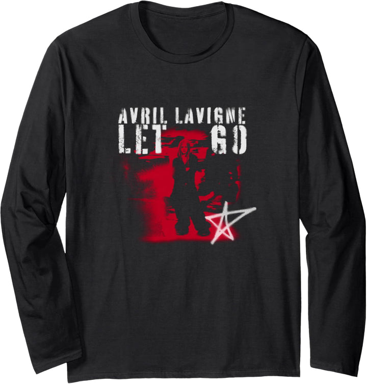 Offizielle Avril Lavigne Let Go Sprühfarbe Langarmshirt