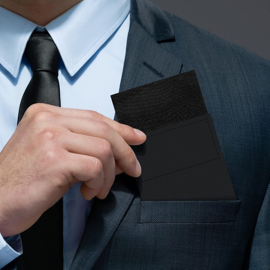 Xuhal 12 Stück Herren flache vorgefaltete Einstecktuch Maskuline Polyester Anzug Rechteckig Einsteck