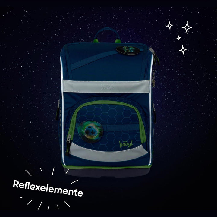 Baagl Schulranzen Jungen Mädchen Set 5 Teilig (Zippy Schultasche für 1. Klasse, Mäppchen, Turnbeutel