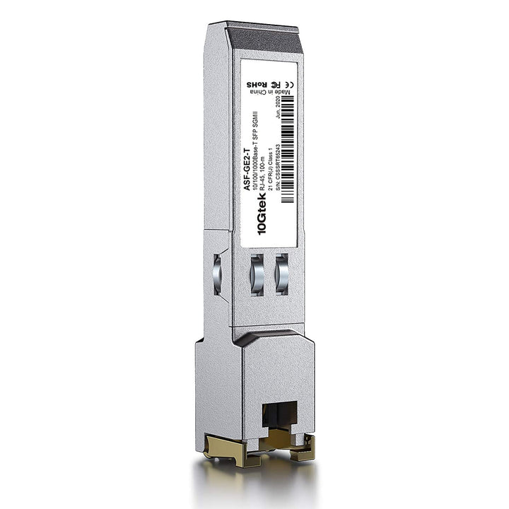 [2 Stück] 10/100/1000Base-T SFP RJ45 Modul, Auto-Negotiation Kupfer Mini-Gbic Transceiver Kompatibel