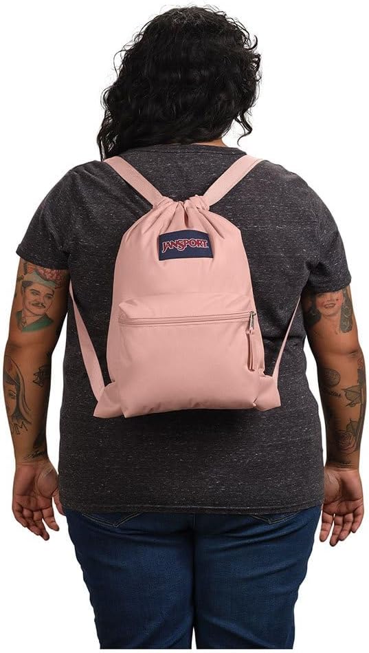 JanSport DRAWSACK Kleiner Rucksack,Misty Rose, Misty Rose