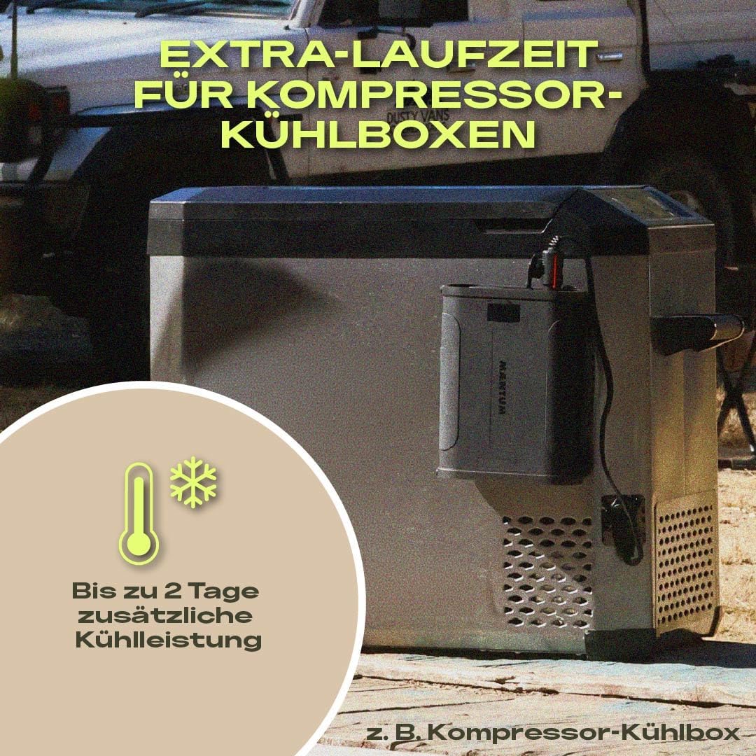 X-TRA Akku Power Bank 460 Wh I Kompakte Powerstation I LiFePO4 Akku I Magnetischer Zusatzakku für Kü