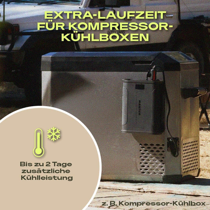 X-TRA Akku Power Bank 460 Wh I Kompakte Powerstation I LiFePO4 Akku I Magnetischer Zusatzakku für Kü