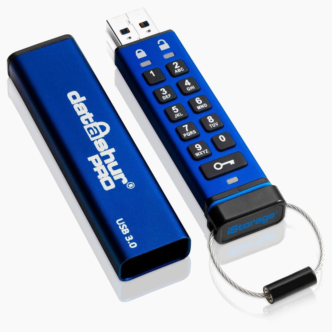 iStorage datAshur PRO 8 GB - Verschlüsselter USB-Speicherstick - Zertifiziert nach FIPS 140-2 Level