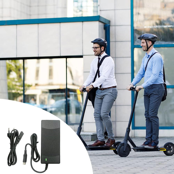E Scooter Ladegerät für Xiaomi M365,CJBIN 42V 2A E Scooter Ladekabel, 36V Akku Netzteil Ladegerät Ad
