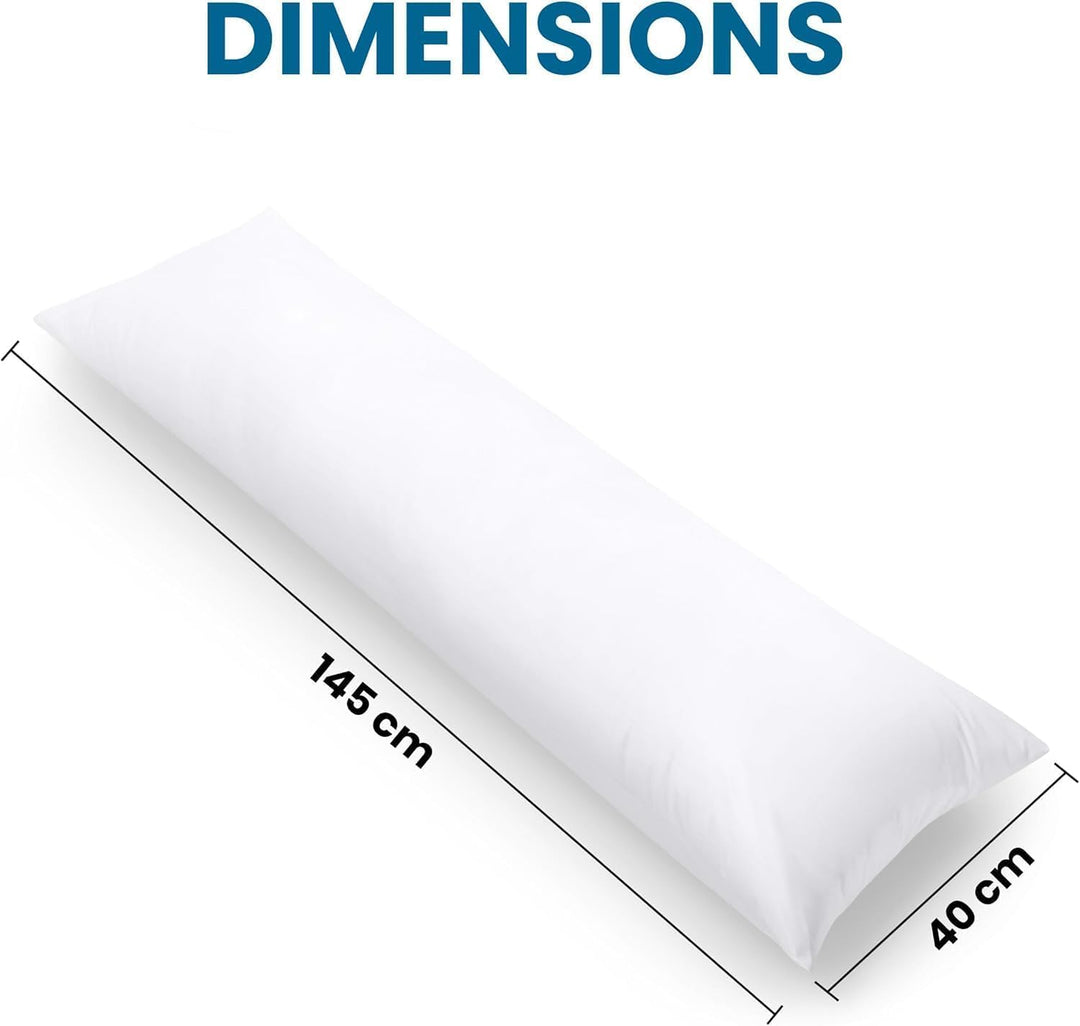 Utopia Bedding Nackenkissen, 40x145 cm Ganzkörperkissen, weiche Hohlfaserfüllung, langes Schwangersc