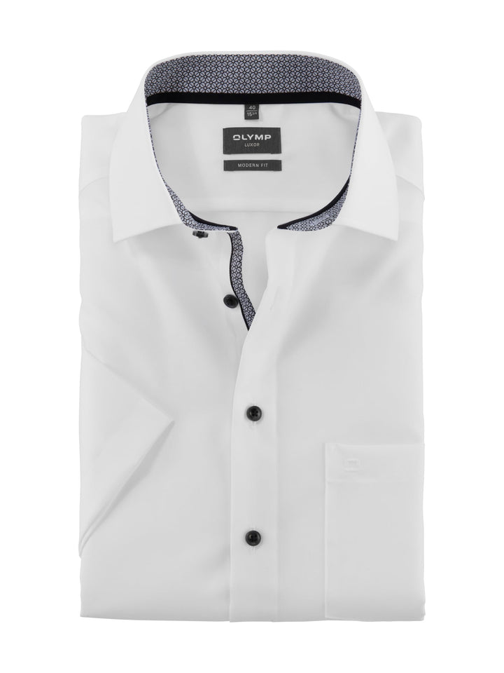 OLYMP Luxor modern fit Hemd extra Langer Arm Haifischkragen weiss 40 Weiss, 40 Weiss