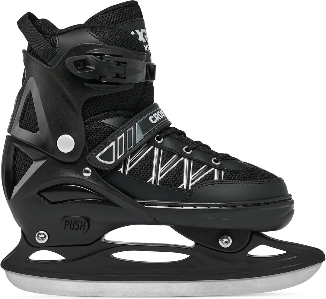 Croxer Verstellbare 2in1 Inlineskates-Schlittschuhe Torch - 76mm PU Rollen, Gummi-Härte 82A, ABEC-9