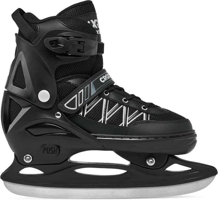 Croxer Verstellbare 2in1 Inlineskates-Schlittschuhe Torch - 76mm PU Rollen, Gummi-Härte 82A, ABEC-9
