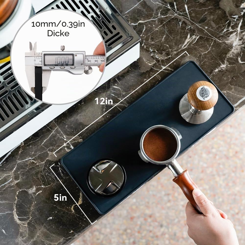 watchget Espresso-Tamping-Matte, Kaffee-Tamper-Matte, Tamp-Matte für Espresso, rutschfeste Silikon-K