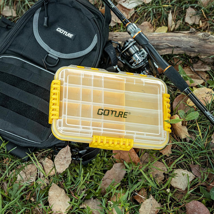 Goture Tacklebox,Kleinteilebox Angeln,Tackle Box Angeln,Köderbox,Angelbox kiste Koffer，Angelzubehör