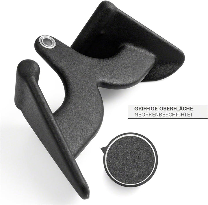 Sport-Tec ergonomischer Rudergriff, Seilzug Krafttraining Muskelaufbau Bizeps Curls, 31,5x16 cm