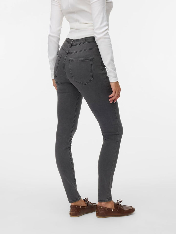 VERO MODA Female Skinny Jeans VMSOPHIA Hohe Taille Skinny Fit Jeans S / 30L Dark Grey Denim, S / 30L