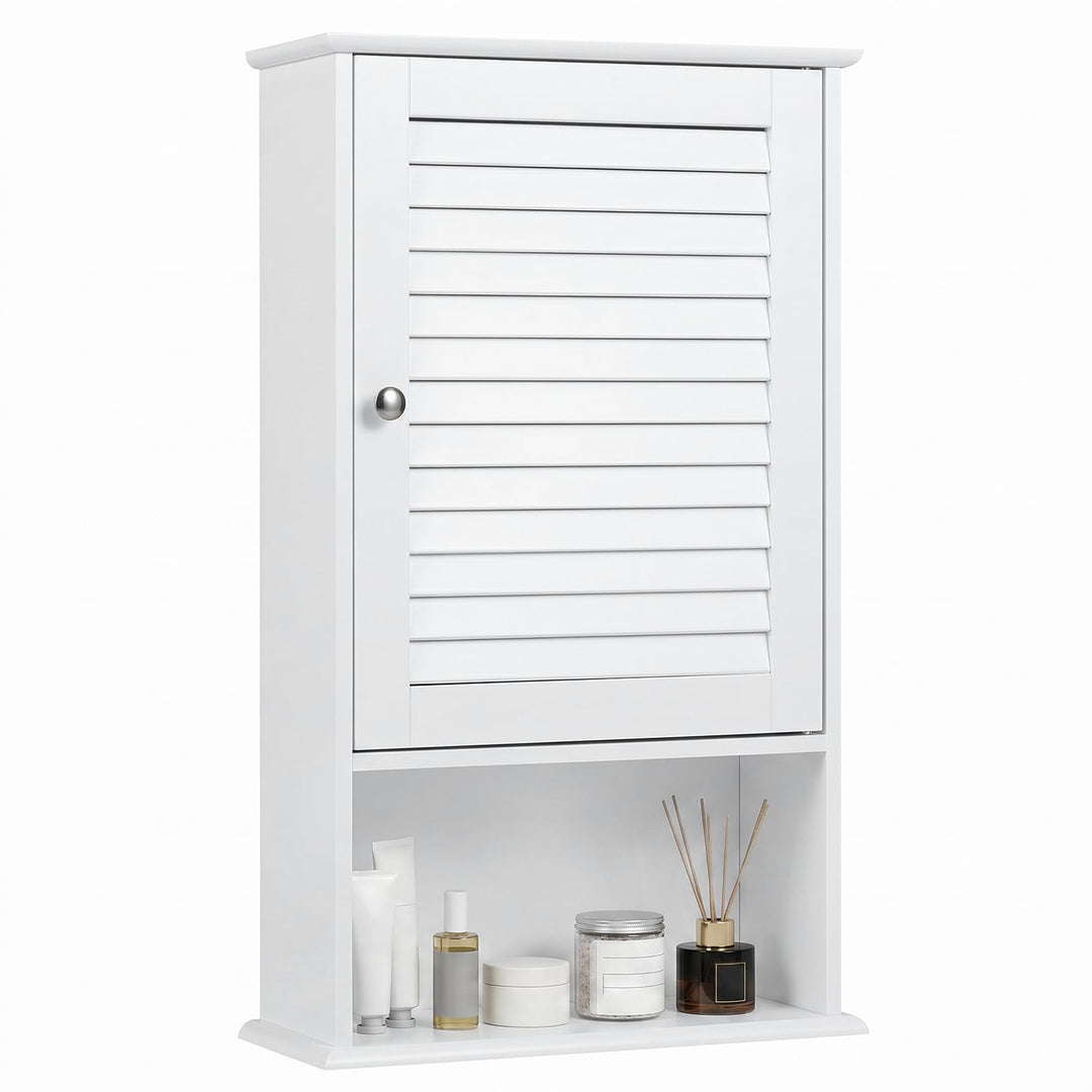 COSTWAY Hängeschrank, Badezimmerschrank hängend, Wandschrank Badschrank mit verstellbarem Einlegebod