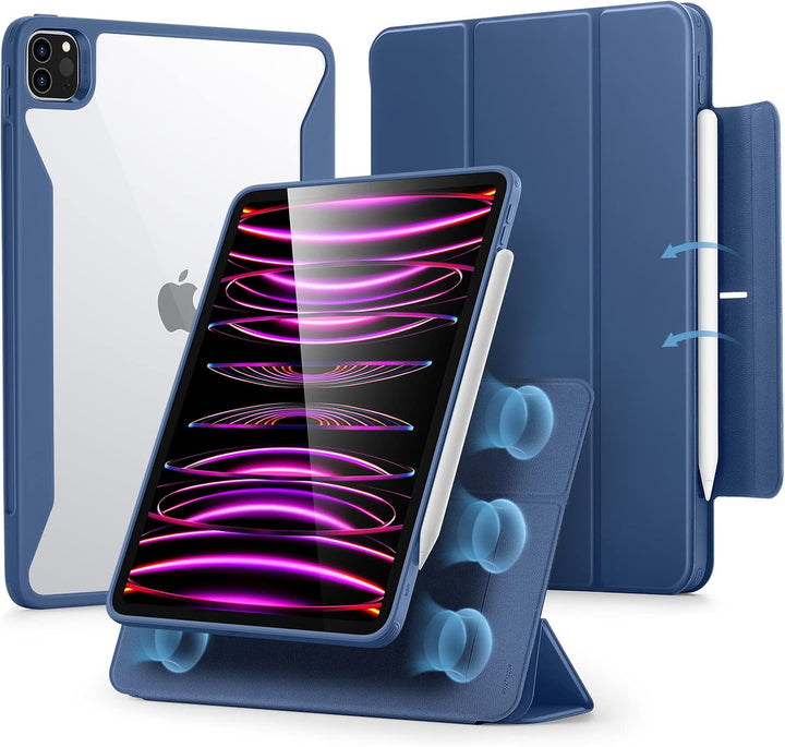 ESR Hybrid Hülle für iPad Pro 12.9 Hülle (2022/2021), iPad Pro 12.9 Case mit Pencil Halter, 12,9 Zol