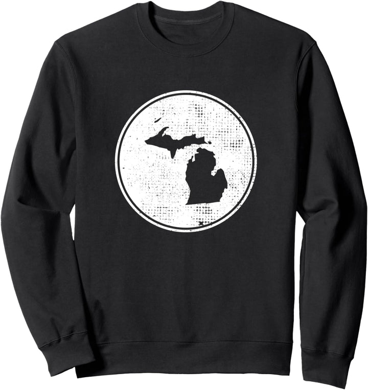 Michigan MI Karte Stolzer Michiganer Michigander Sweatshirt