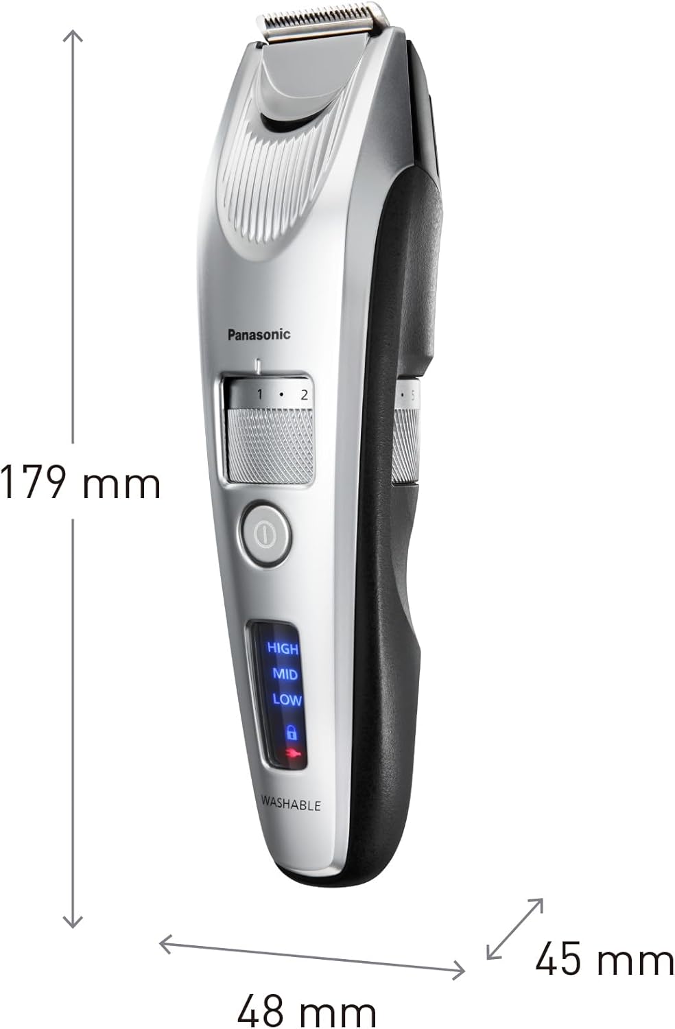 Panasonic Premium Bartschneider ER-SB60, 19 Längeneinstellungen, Barttrimmer 0,5-10 mm, Trimmer für