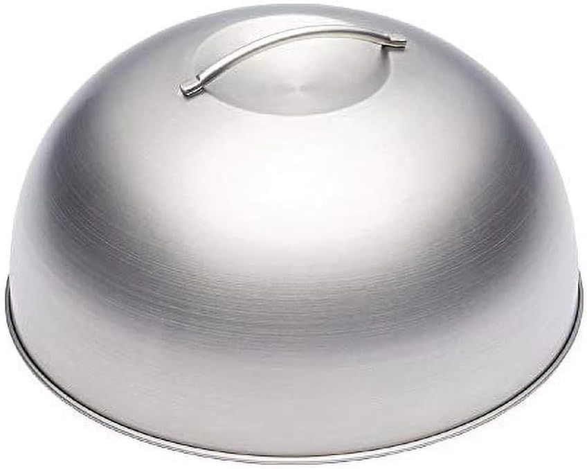 MASTERCLASS Grilldeckel, Edelstahl, Silber, 12 x 17 x 22 cm & Metaltex 204454038 Grillspachtel Planc
