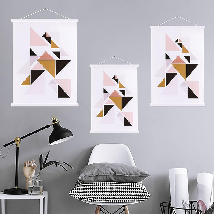 A0 Posterleiste Posterschiene Posterleisten 91CM, Magnet Magnetische Holz Poster Aufhänger Halter Ra