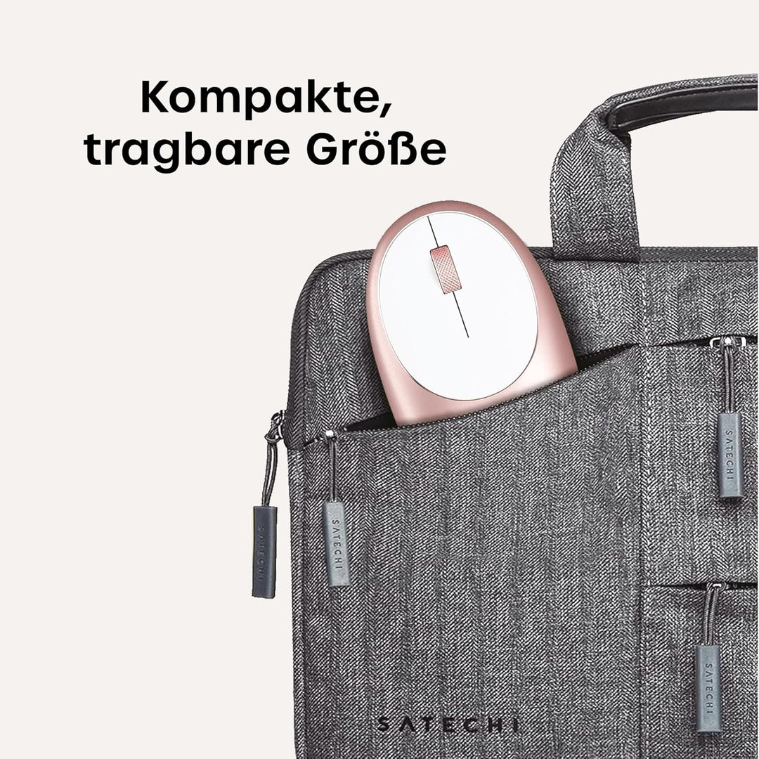 SATECHI Aluminium M1 kabellose Bluetooth-Maus mit wiederaufladbarem Typ-C-Anschluss – Für M2/M1 MacB