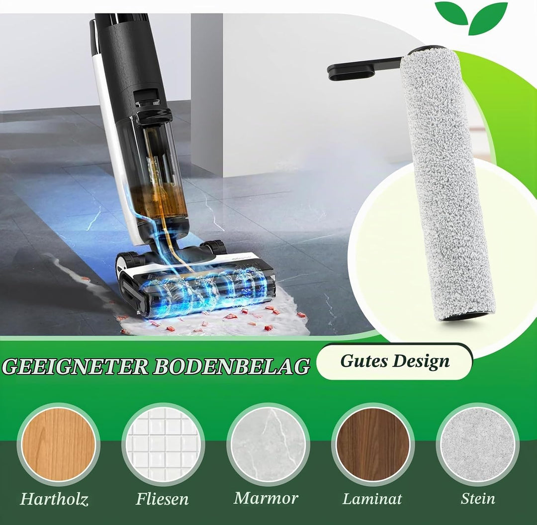 2 Bürstenrollen 4 Filter Ersatzteile für Tineco Floor One S7 Pro/One S6 Bürstenrollen/HEPA Filter Na