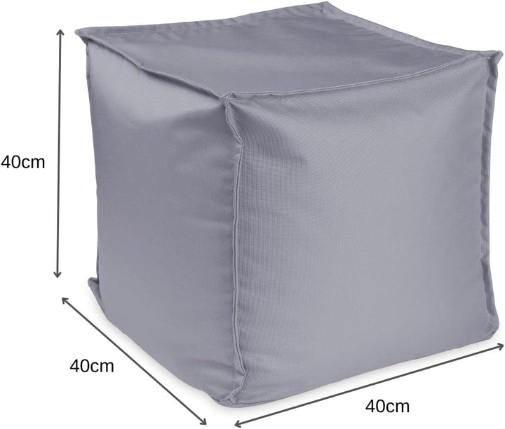 chilly pilley Sitzsack Sitzhocker mit EPS-Perlen Füllung 40x40x40cm Fusshocker Sitz-Pouf für Kinder