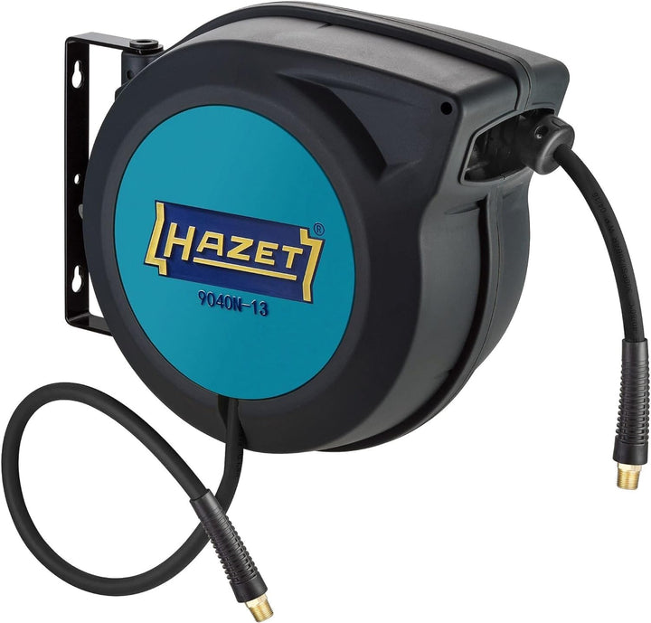 HAZET Schlauchtrommel 9040N-13 | Schlauch-Länge 15 m, Innendurchmesser: 13 mm, Druck: 20 bar für Dru