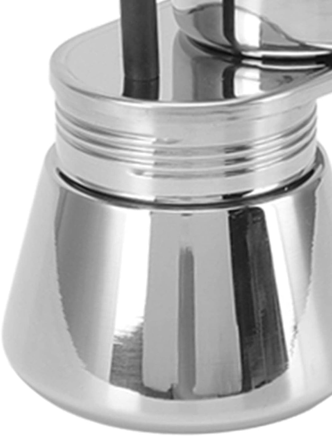 Herdplatten-Espressokocher, Mini-Edelstahl-Moka-Topf-Set 1 Tasse, Italienischer Mokka-Kaffeebereiter