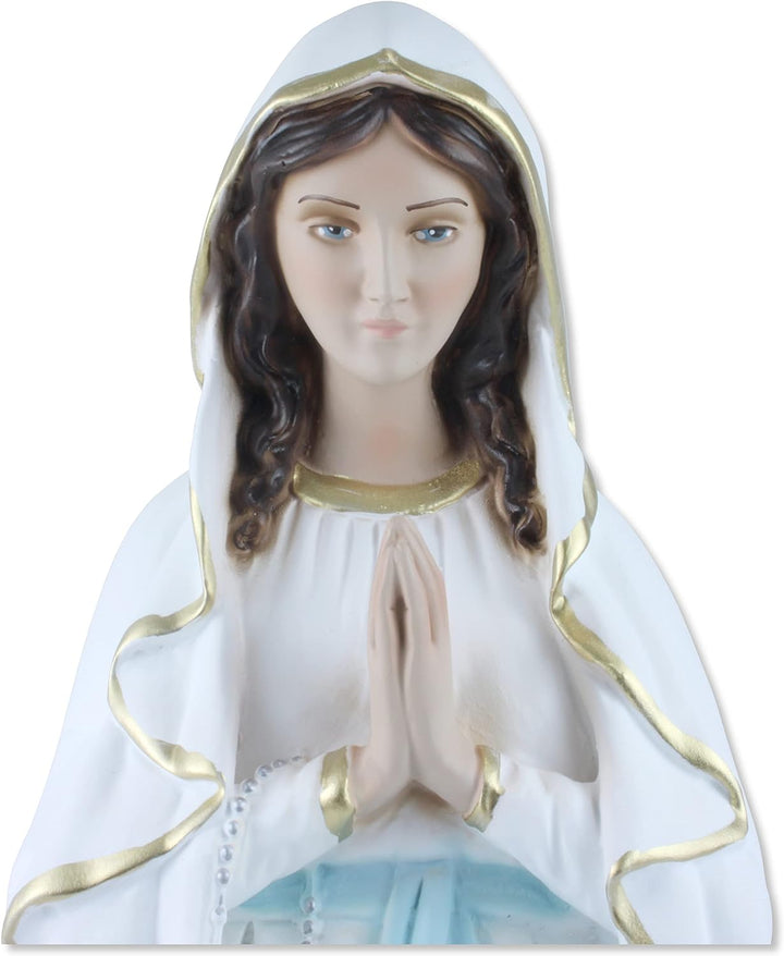 Proposte Religiose Statue Unserer Lieben Frau von Lourdes aus Kunstharz, Höhe 50 cm, handbemalt.