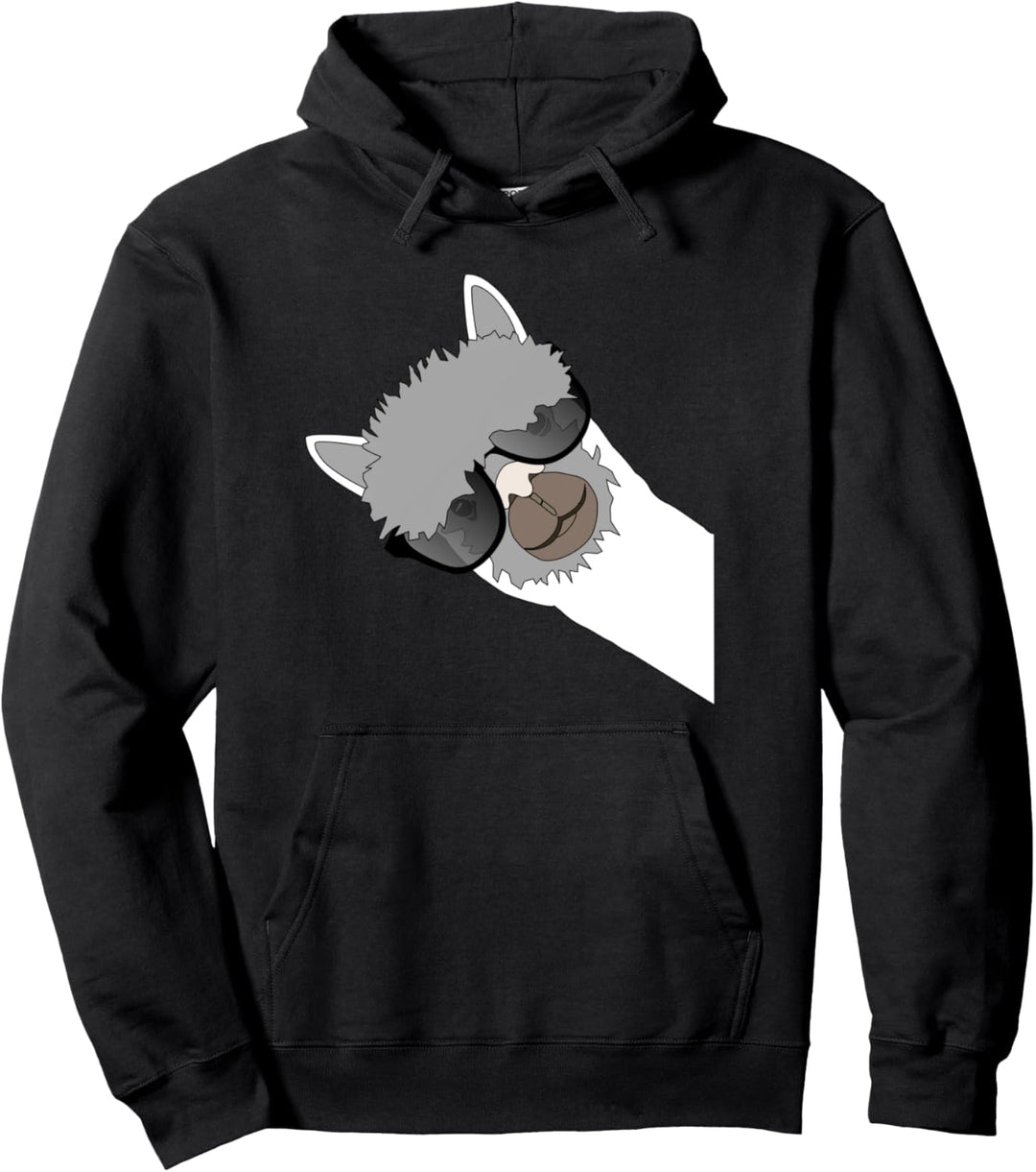 Lama Alpaka Sonnenbrille Outfit Geschenk Geburtstag Lustig Pullover Hoodie