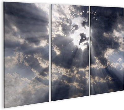 islandburner Bild auf Leinwand Antlitz Christi In Den Wolken Himmel Bilder Wandbilder Poster Leinwan