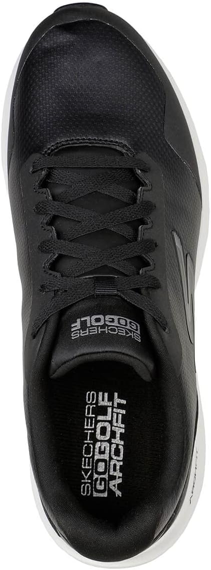 Skechers Herren Max Fairway 3 Arch Fit Spikeless Golfschuh Sneaker 45 EU Schwarz Weiss, 45 EU Schwar