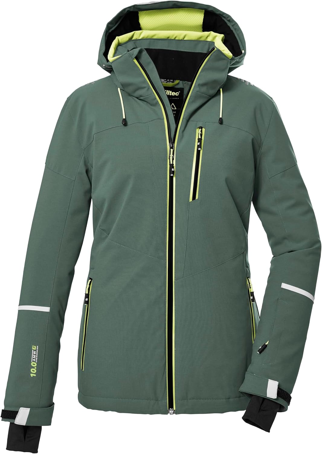 Killtec Damen Ksw 81 Wmn Ski Jckt Skijacke/Funktionsjacke mit abzippbarer Kapuze und Schneefang 46 g