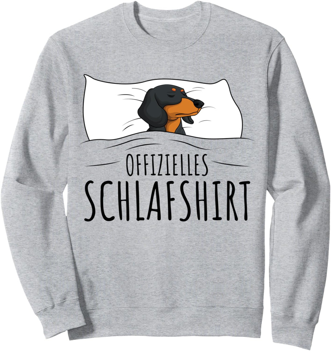Offizielles Schlafshirt Schlafanzug Dackel Hund Geschenkidee Sweatshirt