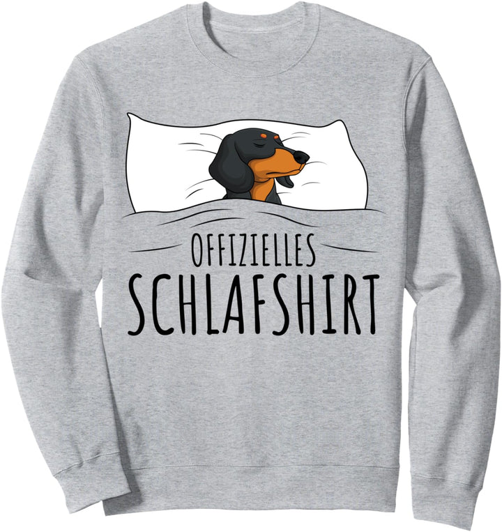 Offizielles Schlafshirt Schlafanzug Dackel Hund Geschenkidee Sweatshirt