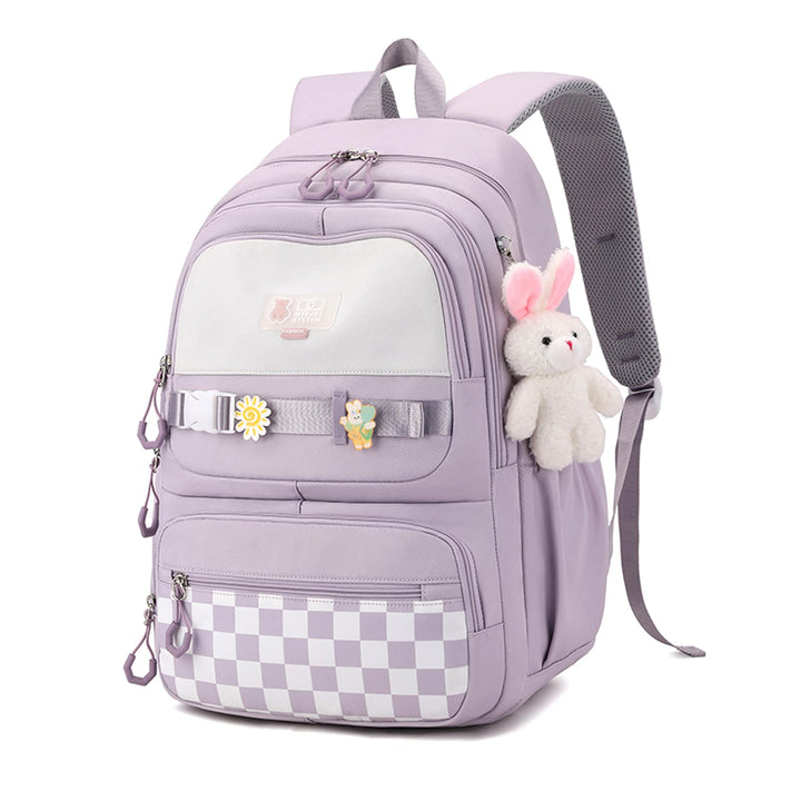 JANSBEN Schulrucksack Mädchen Teenager Aesthetic Rucksack Schule Reissfestes Daypack mit Anti-Diebst