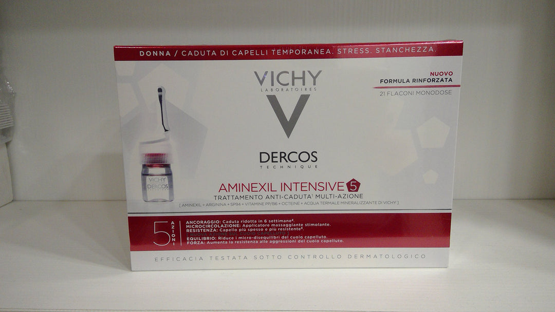 DERCOS Vichy Dercos Aminexil Intensive 5 Anti-Fall-Behandlung Damen 21 Ampullen