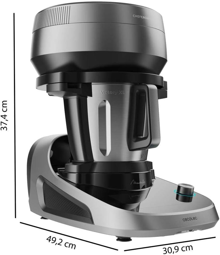 Cecotec Küchenroboter mit Lebensmittelspender Mambo CooKing Victory. 1700 W, 45 Funktionen, Tausende