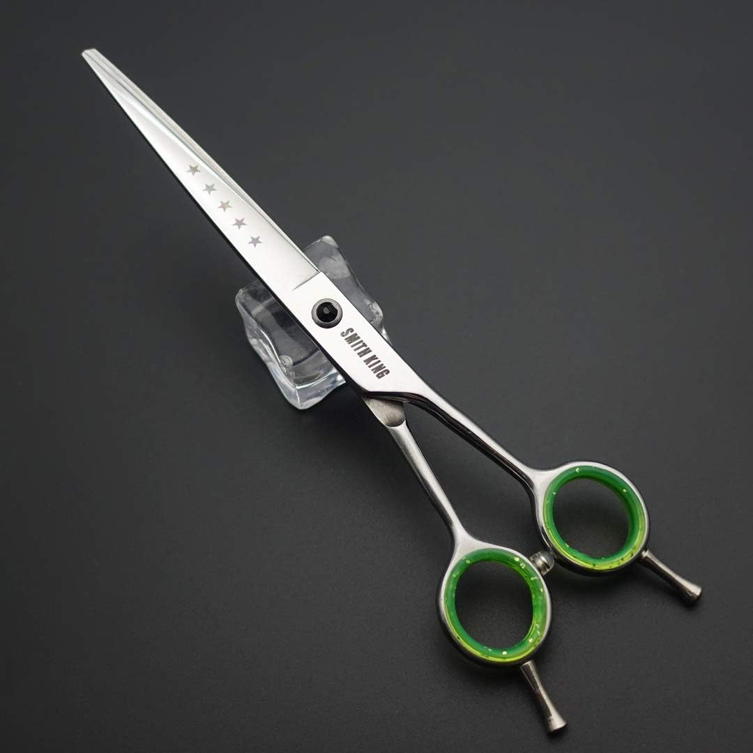 7,0 Zoll Professional Dog Grooming Scissors Set Gerade & Ausdünnen & Gebogen & Chunker & Kamm 5 Stüc