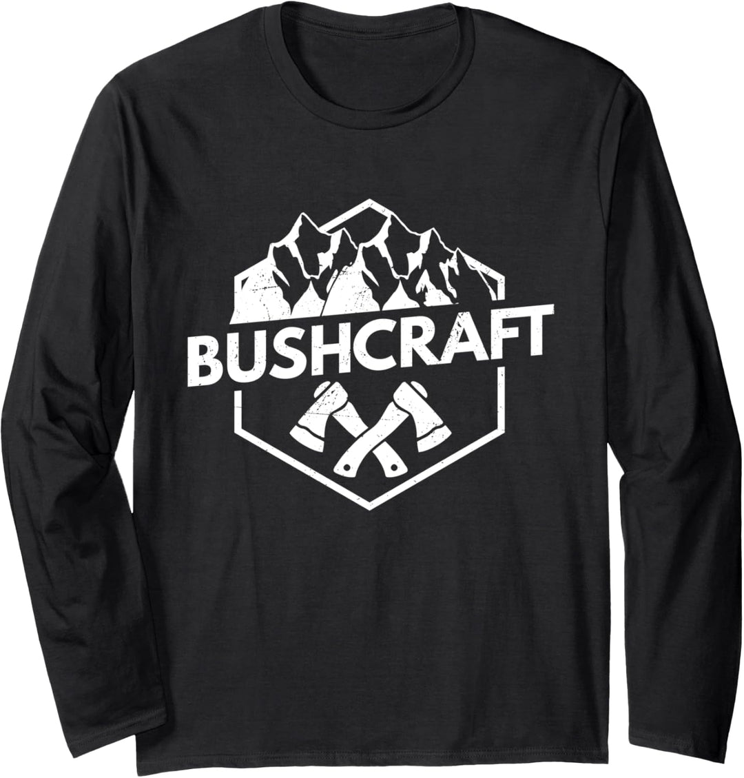 Bushcraft Bushcrafter Wildnis Natur Langarmshirt