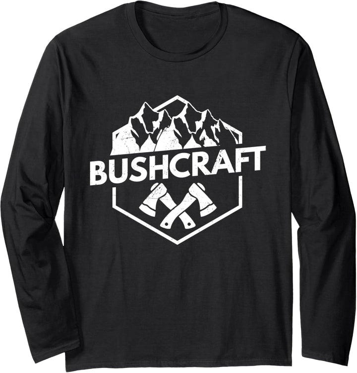 Bushcraft Bushcrafter Wildnis Natur Langarmshirt