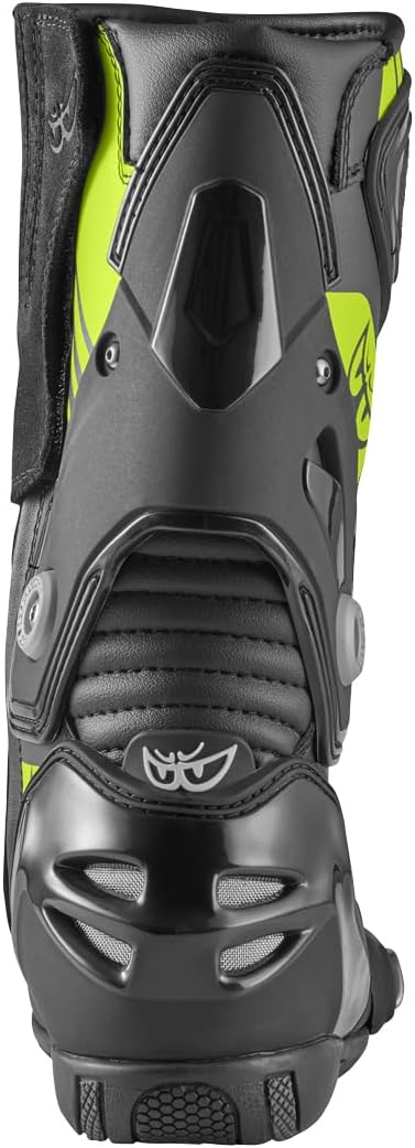 Berik Shaft 3.0 Motorradstiefel, schwarz/neon-gelb, 48 Schwarz Neon Gelb 48 EU, Schwarz Neon Gelb 48